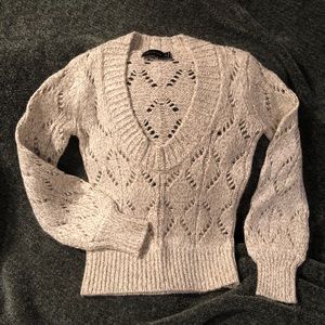 THE LIMITED Open Knit V-Neck Sweater